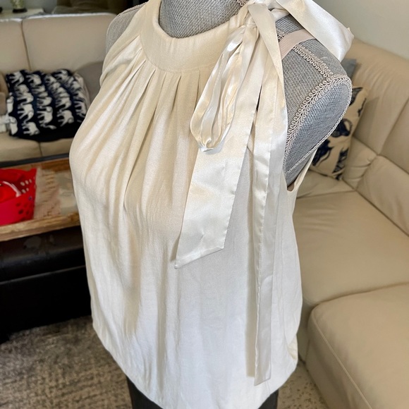 Silk Cotton Blend Halter Top - C’est City - Picture 4 of 12